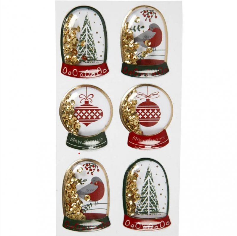 Stickers 3D  Gold - Natale