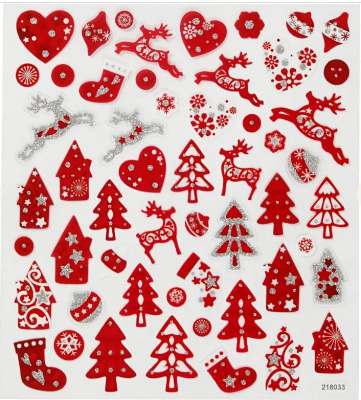 Stickers - Natale Bianco e Rosso