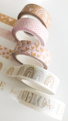 Washi Tape - Arcobaleno e Cuori